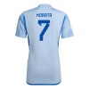 Virallinen pelipaita Espanja Morata 7 Vieras World Cup 2022 Lyhythihainen - Miesten Virallinen pelipaita Espanja Morata 7 Vieras World Cup 2022 Lyhythihainen - Miesten